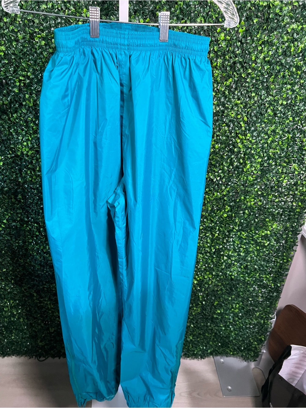 L.L. Bean Teal Nylon Pull-On Joggers